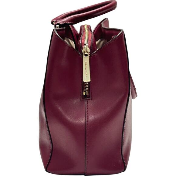 Michael Kors Mindy MD EW Satchel + Carryall Wallet in Burgundy - Picture 5 of 14
